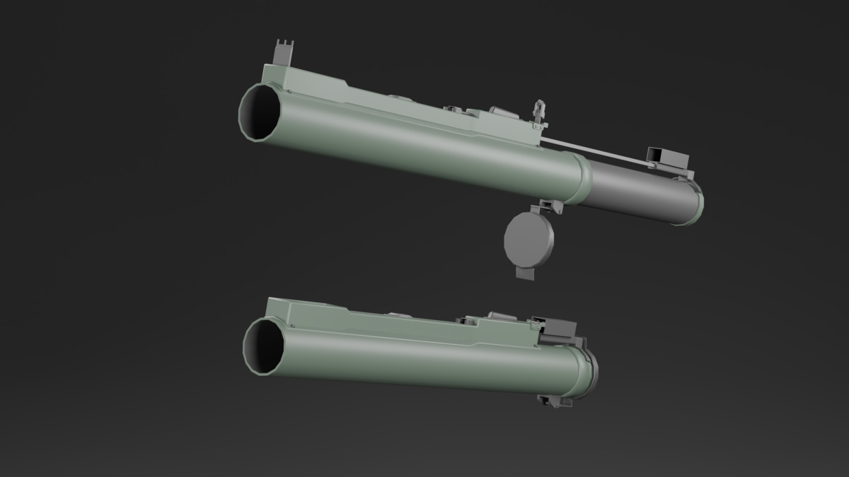 Low poly Grenade Launcher