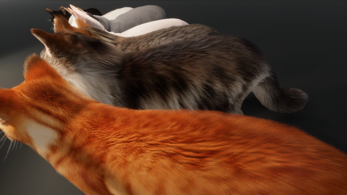 Realistic Cat Pack - Customizable Fur