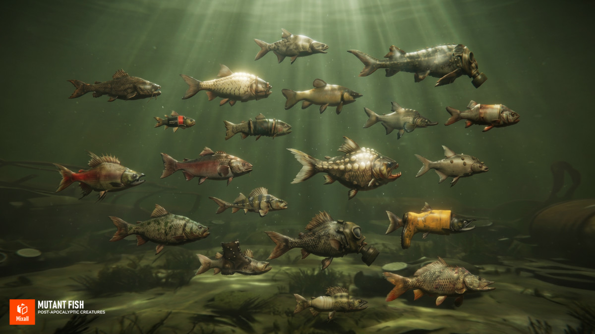Mutant Fish - Post‑Apocalyptic Creatures