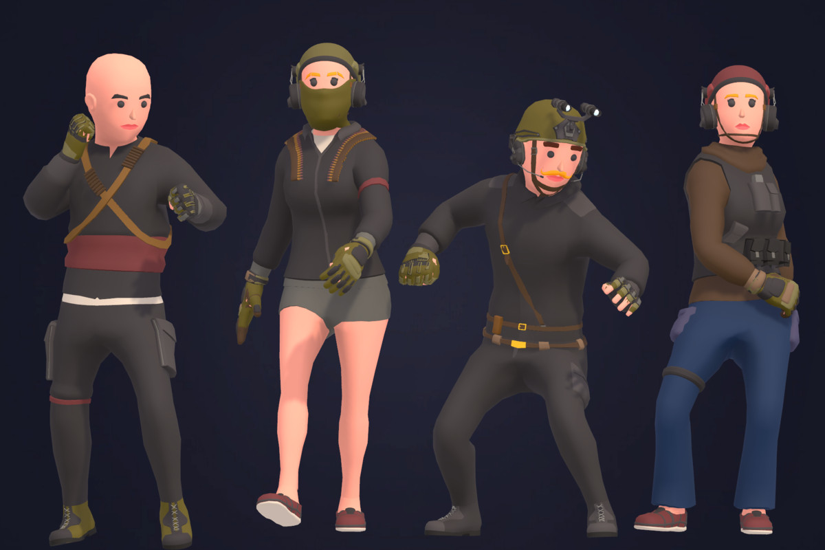 Customizable 3D Military Characters Bundle