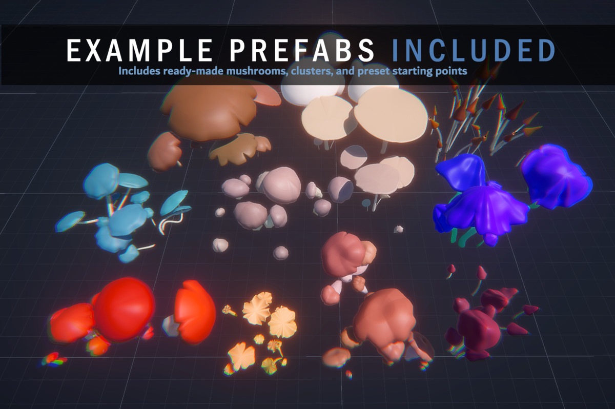 Mushroom Shaper - Stylized Fungi Editor & Mesh Generator