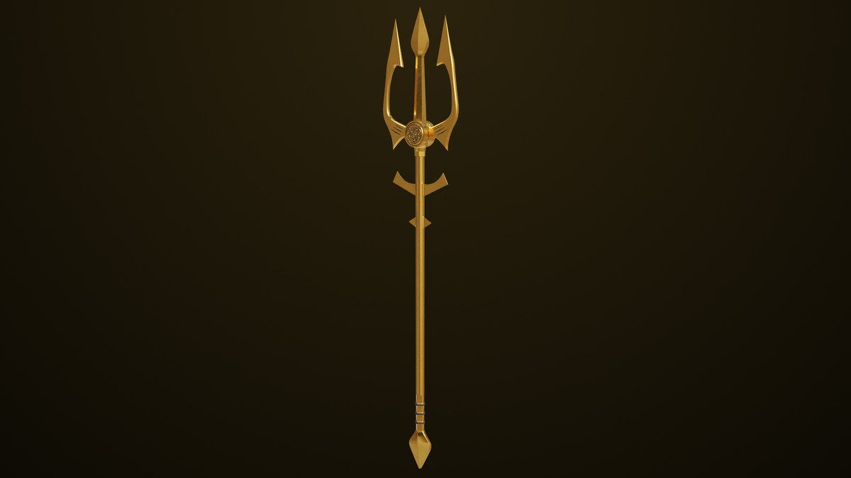 Medieval Trident 02 URP HDRP Textures
