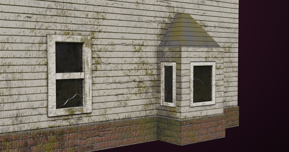 Old Dusty Vintage House 01 URP HDRP Textures