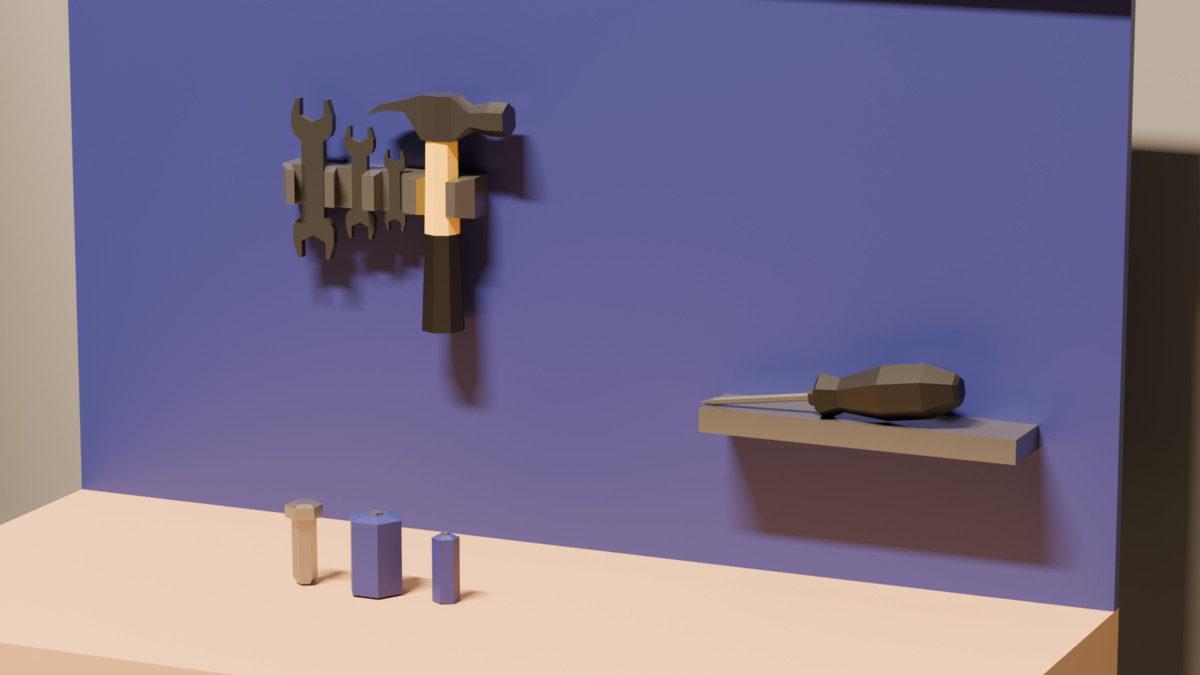 Low Poly Garage Props Pack