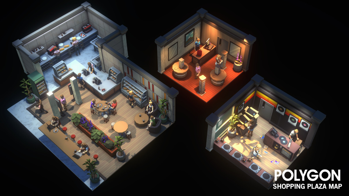 Value Bundle – POLYGON Shops Pack and Shopping Plaza Map