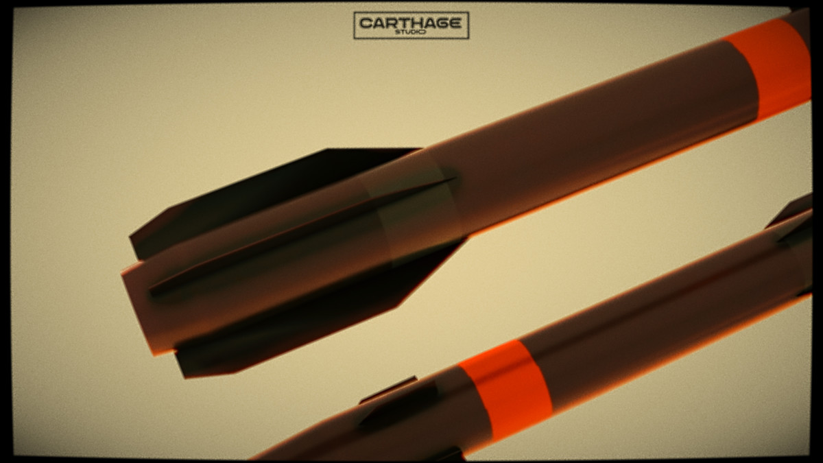 Modular lowpoly Missile & Launcher Pack