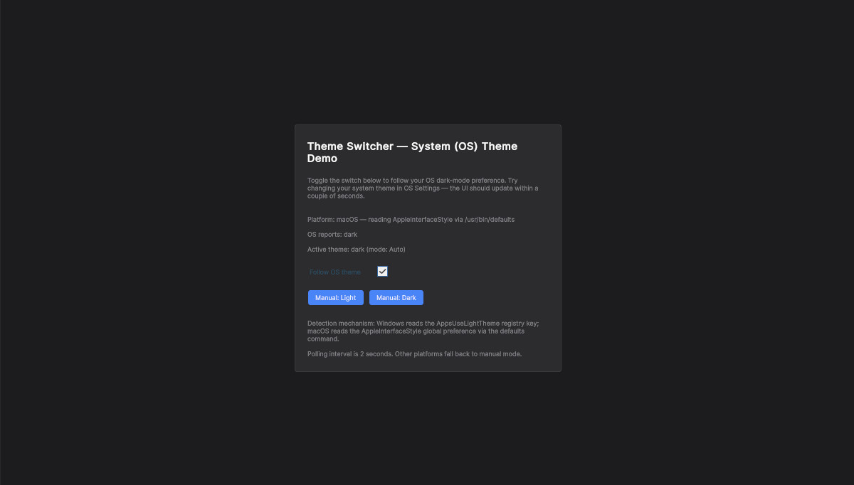 UI Toolkit: Theme Switcher
