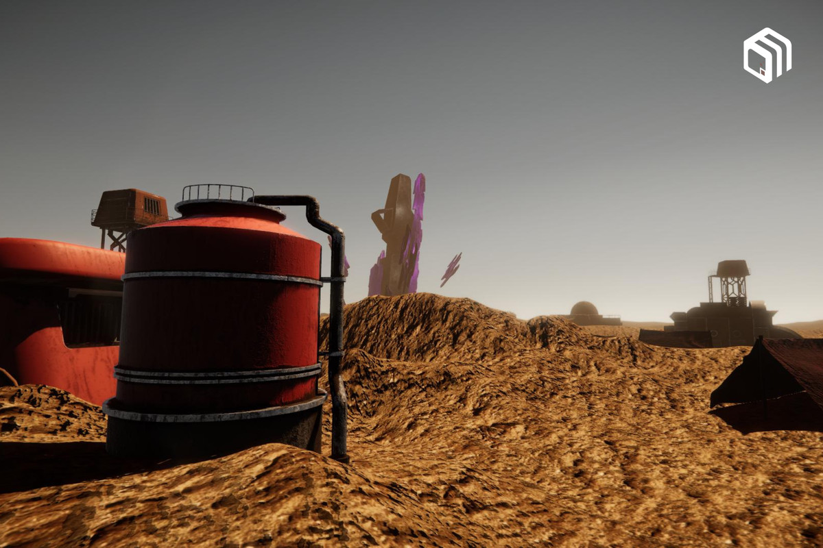URP Desert Environment: Modular Outpost, Shelters, Props & VFX