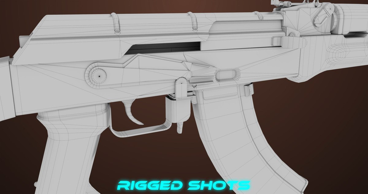 Light Machine Gun 10 Black URP HDRP Textures