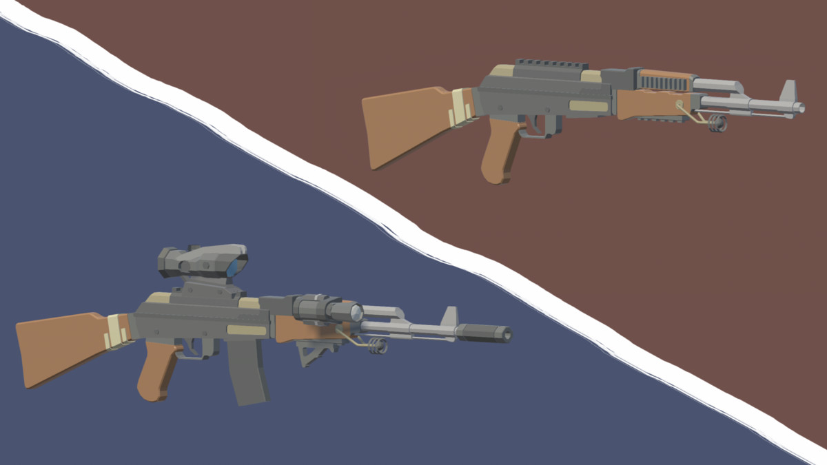Stylized Fantasy Modular Guns