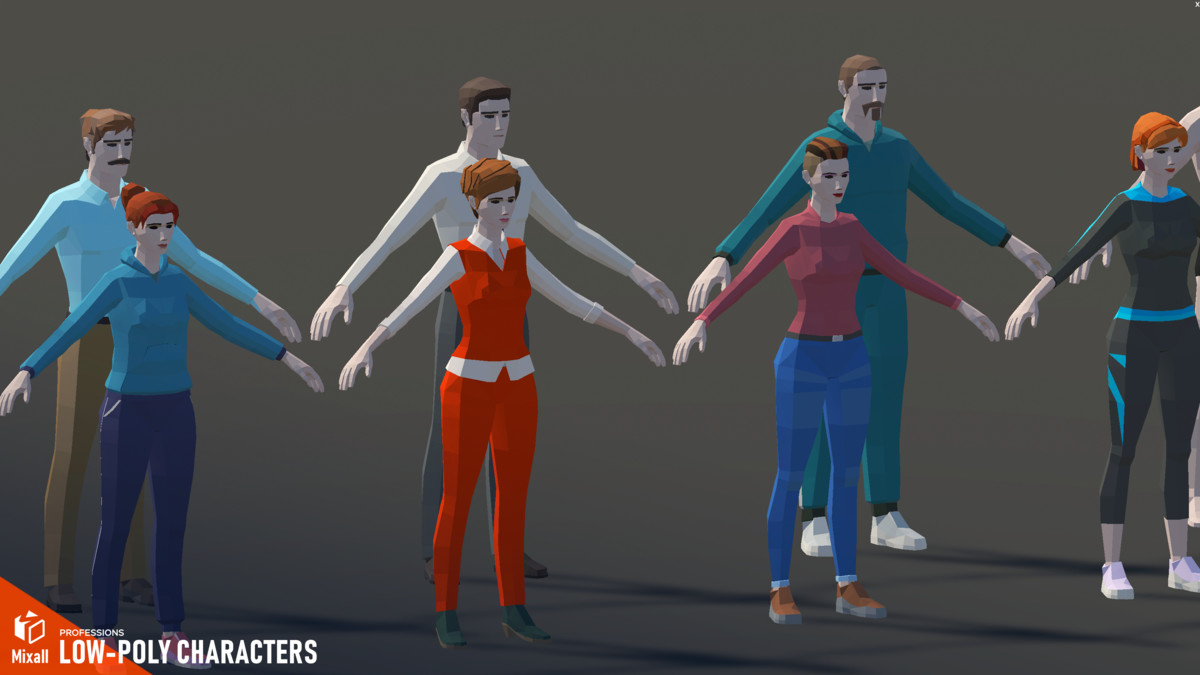 Professions - Low-poly characters
