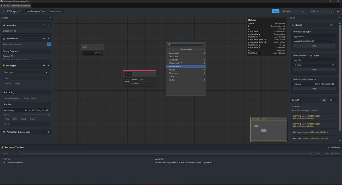 BTGraph Pro - AI Behaviour Tree Framework