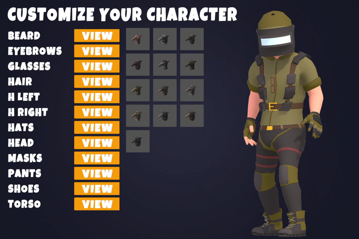 Customizable 3D Military Characters Bundle