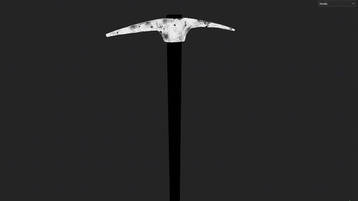 Pickaxe low-poly