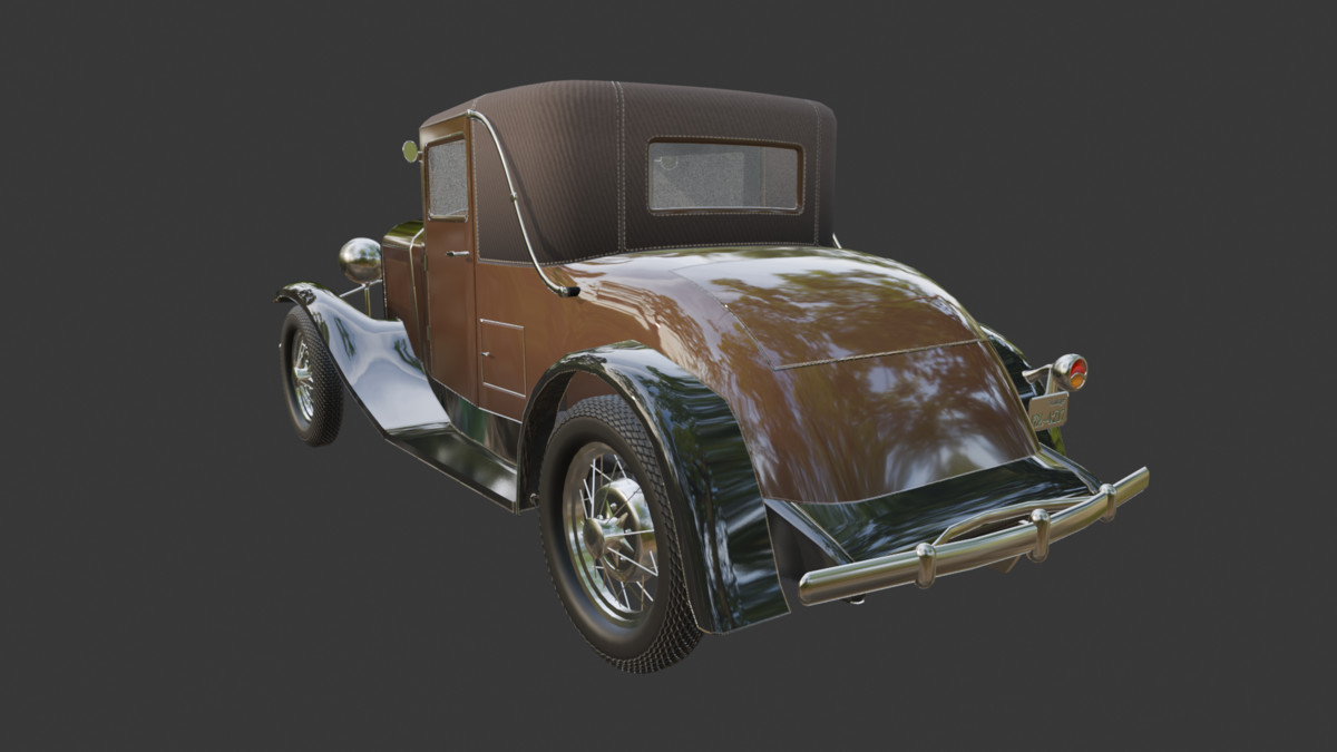 Vintage Two-Seater 1930s – Classic Car Asset