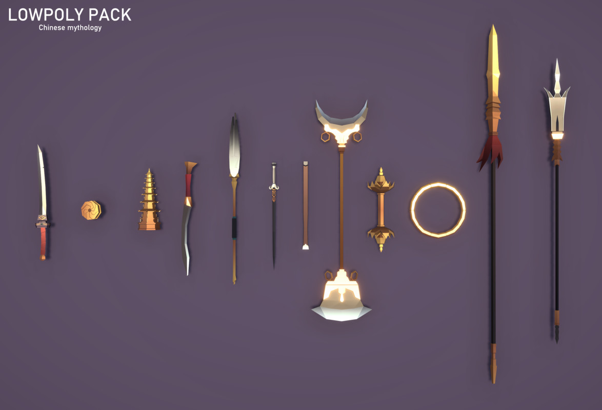 LowpolyPack_Chinese mythology