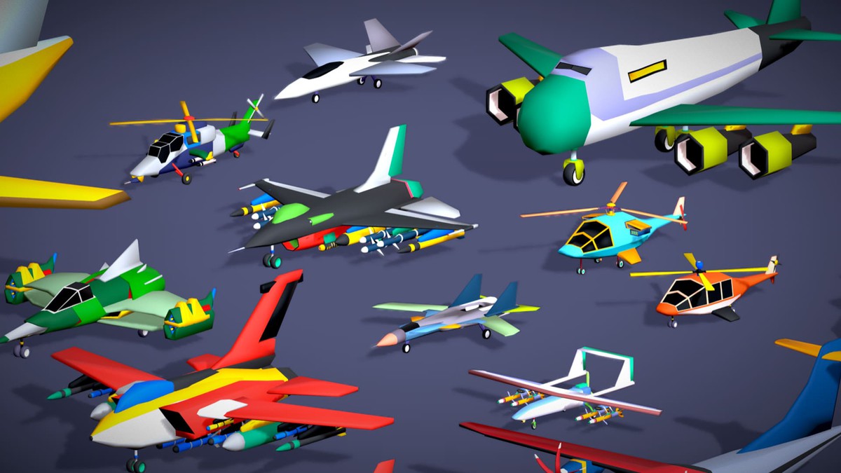 55 Air Vehicle Mega Pack - Toon Air Field - Sky Force Collection - Stylized Set