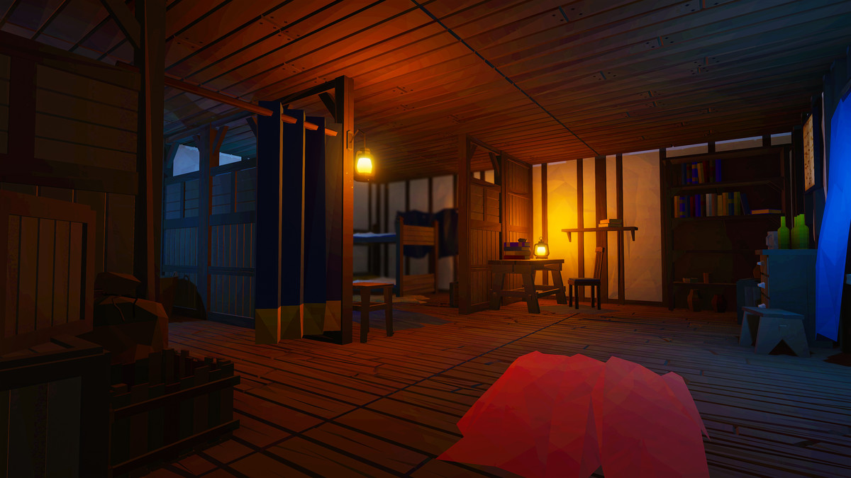 Low Poly Medieval Interior and Constructions