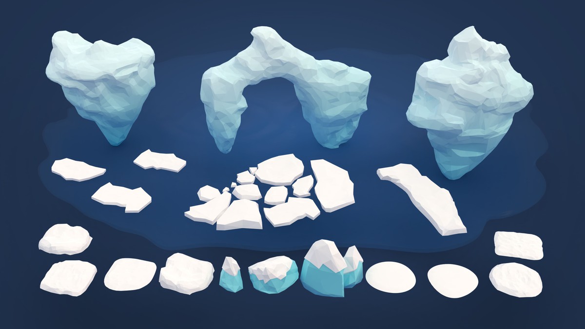 Arctic - Low Poly 3D Models Pack