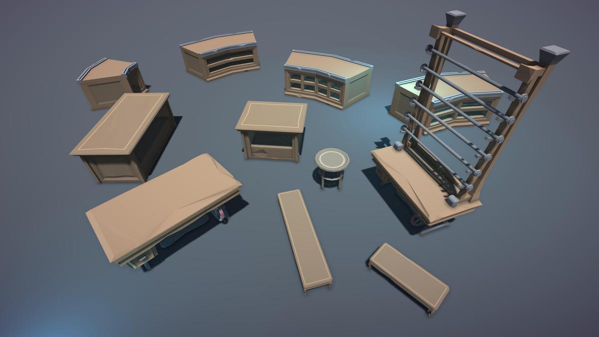 STYLIZED Fantasy Clothing Shop - Low Poly 3D Art