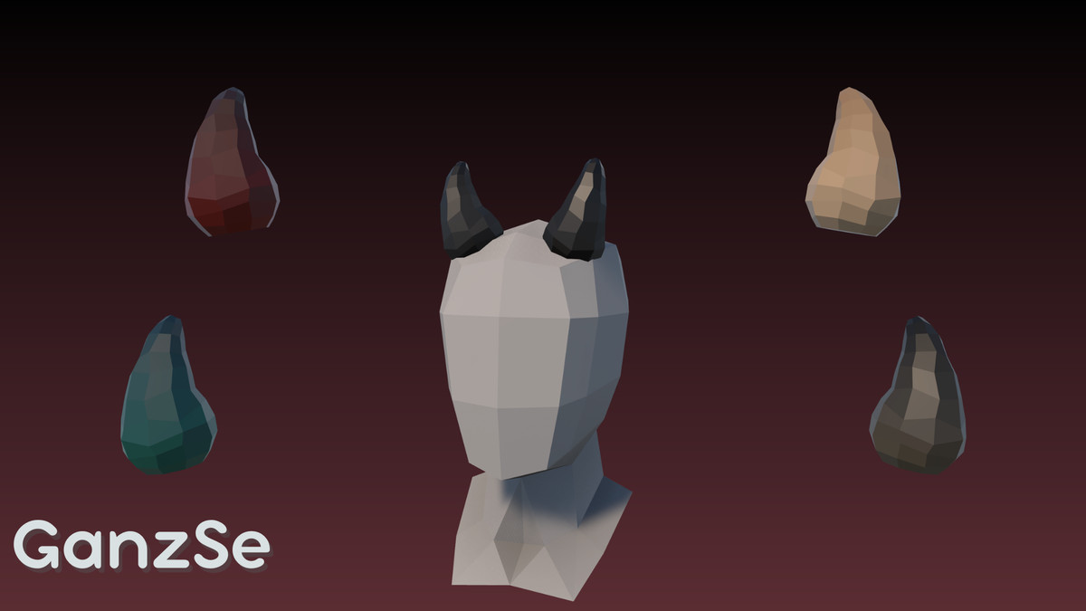 GanzSe Horns - Fantasy Low Poly Pack