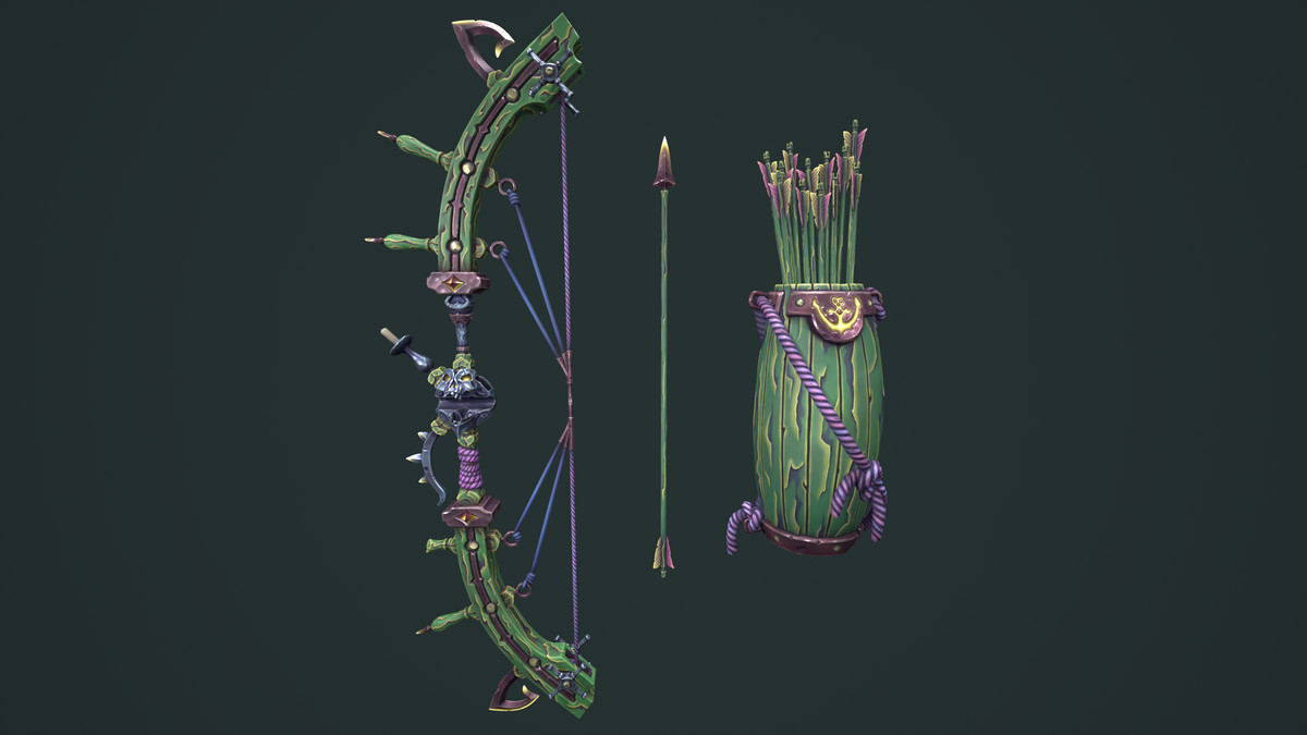 Pirate bow quiver arrow