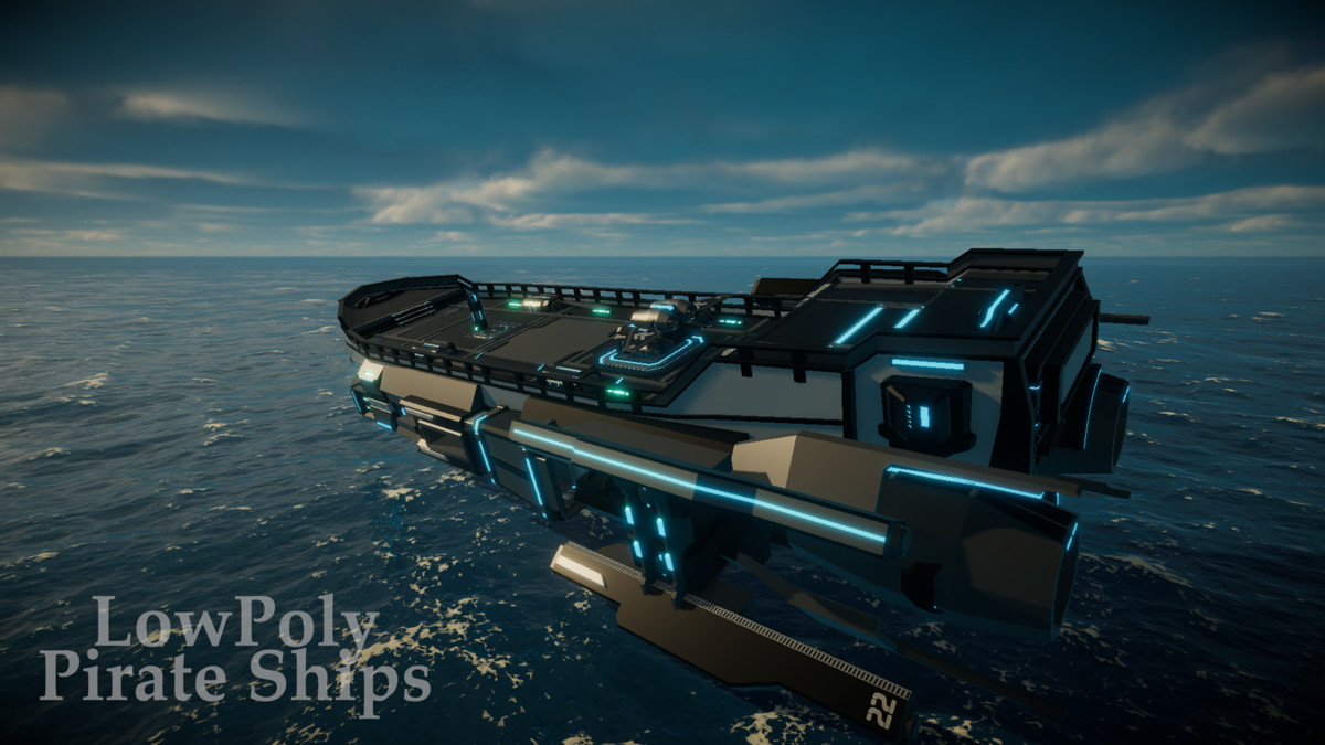 Low Poly Pirate Ships (Mobile Optimized) – By Yorakeys