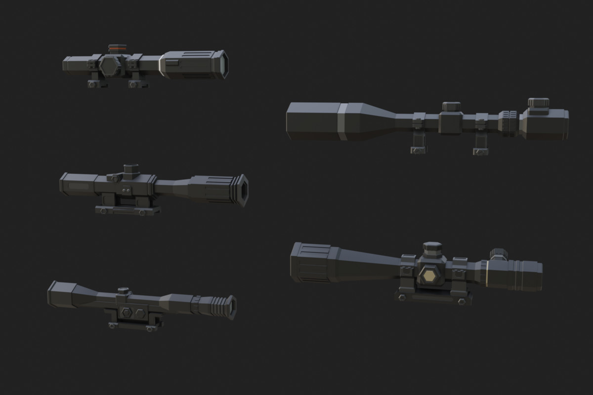 Low Poly Weapon Bundle Pack 3