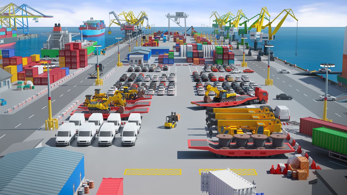 Port - Low Poly 3D Models Pack