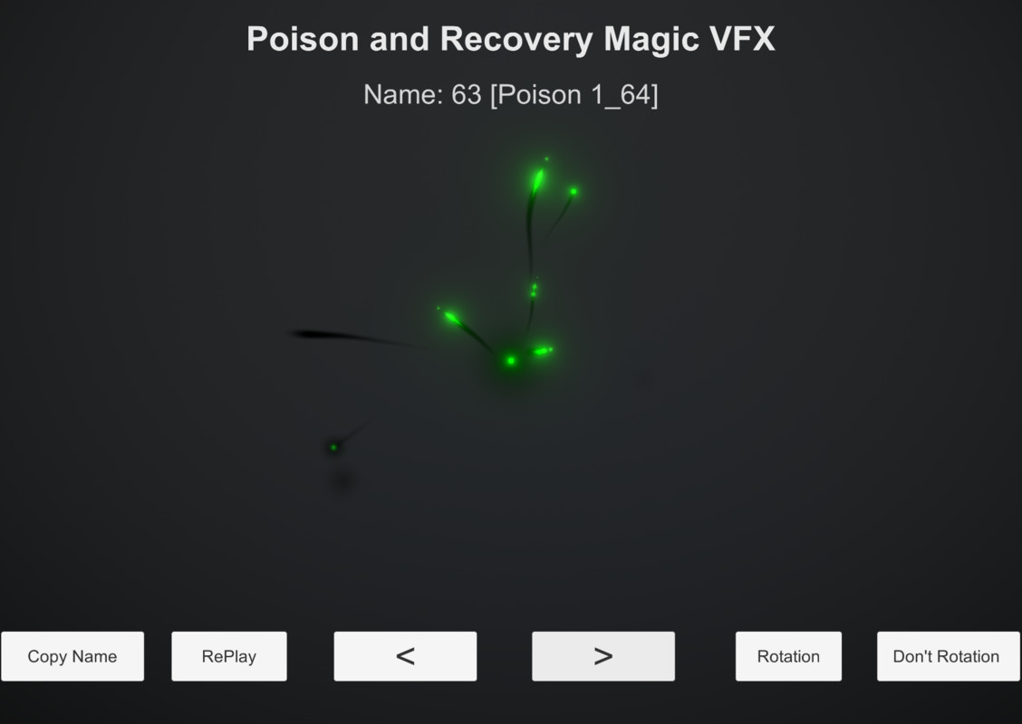 Poison and Recovery Magic VFX