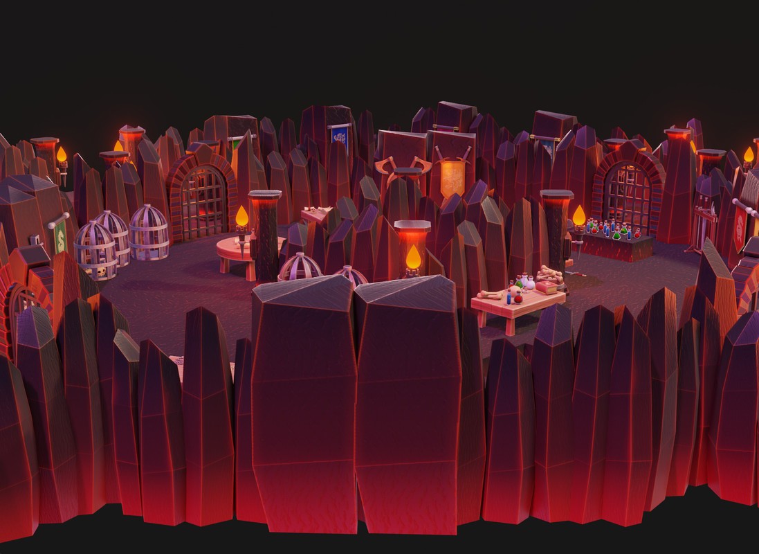 Complete Fantasy Dungeon Creator – Modular 3D Assets + Props + Ambience + SFX