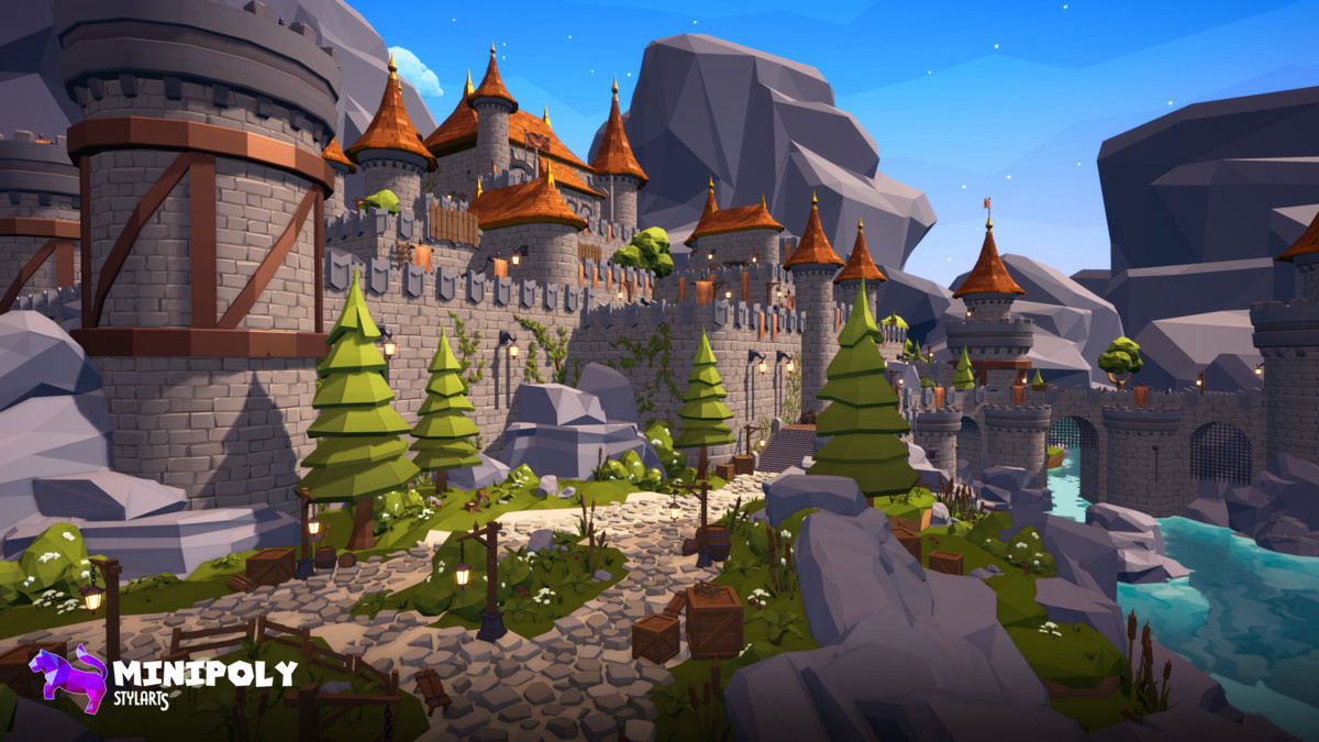Minipoly Series - Mythic Castle ( Stylized Lowpoly Environment )