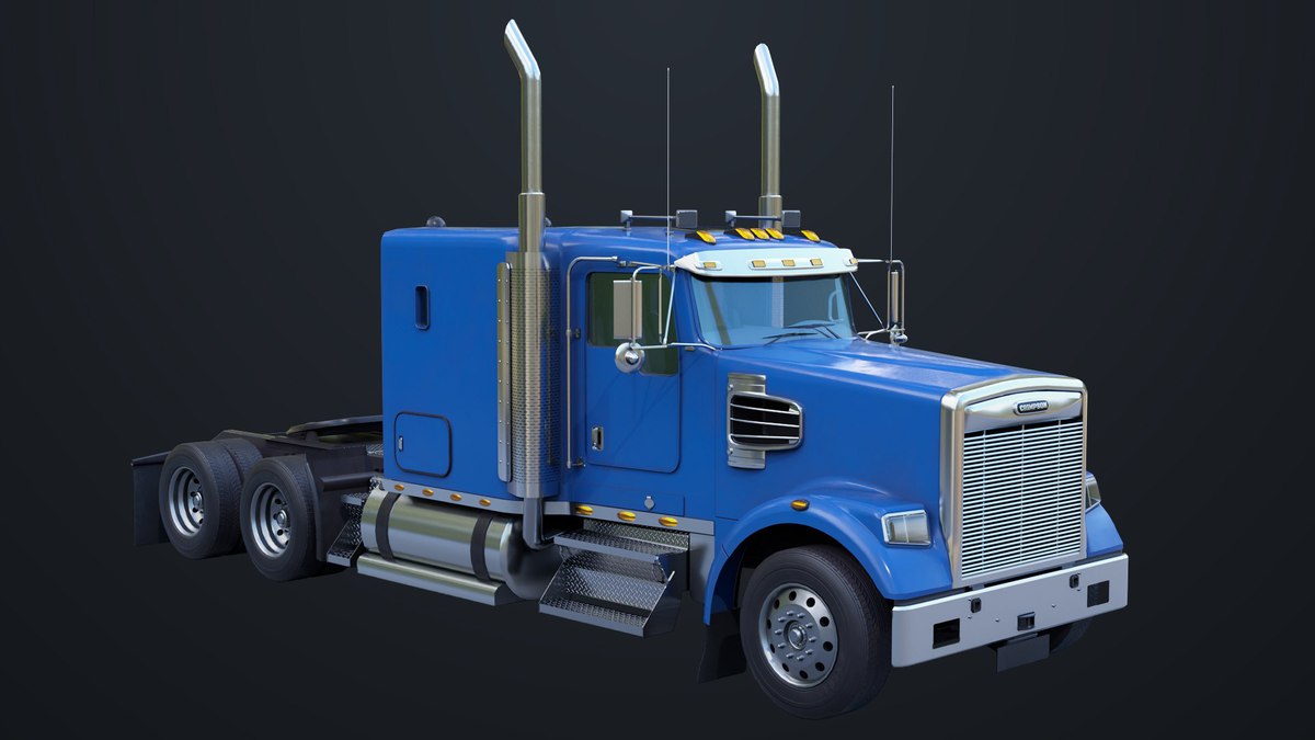 Heavy Truck Chassis 07 Blue and Green URP HDRP Textures