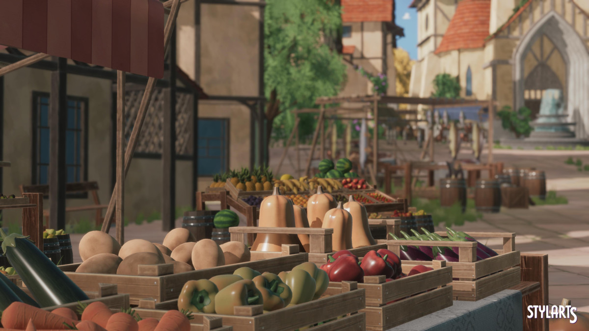 Stylized Medieval Market Fatpack