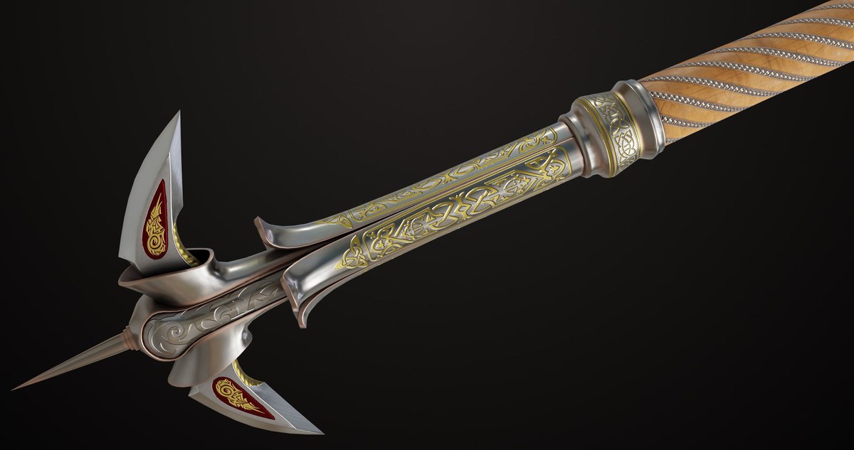 3 Medieval Battle Axes URP HDRP Textures