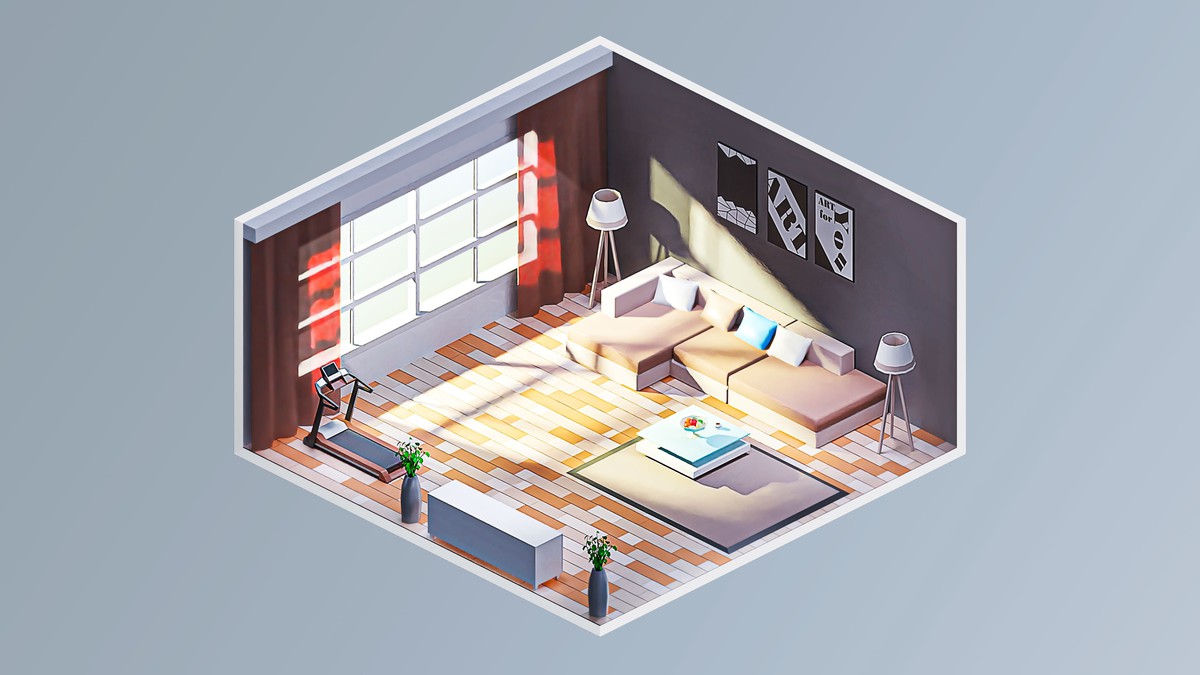 Interior 7 - Low Poly 3D Models Pack