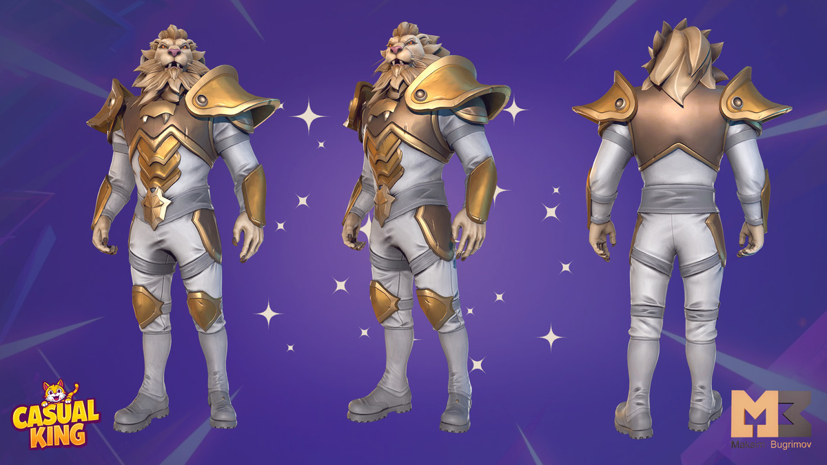 Lion Cartoon Character