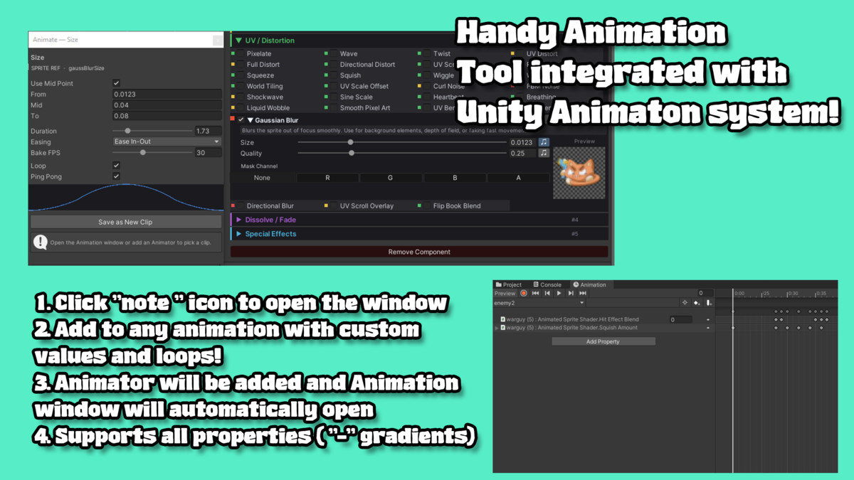 FlexiSprite: All-in-1 animated shaders