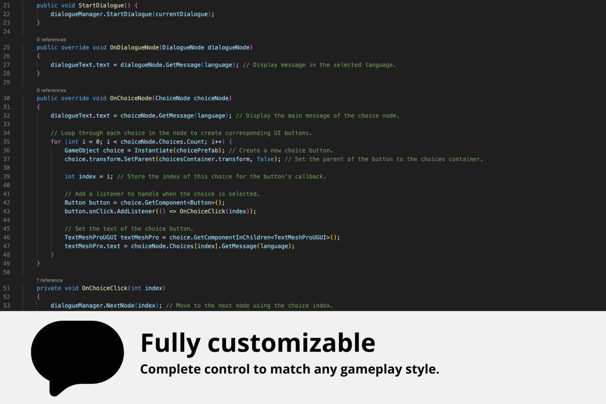Dialogue System for 2D/3D games