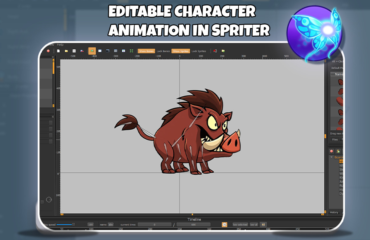 Boarok 2D Animated Character