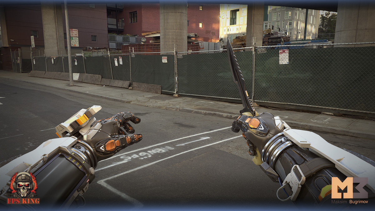 FPS Sci-Fi Hans With Knife (Animations)