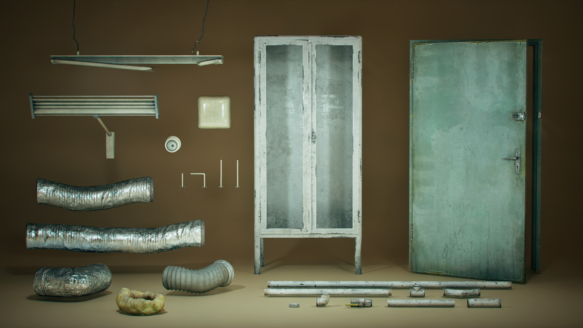 Abandoned Mortuary Environment Pack