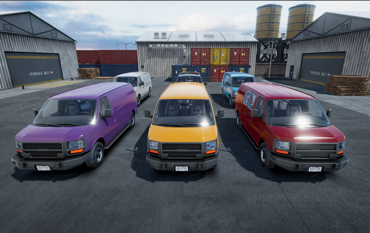 Industrial american van