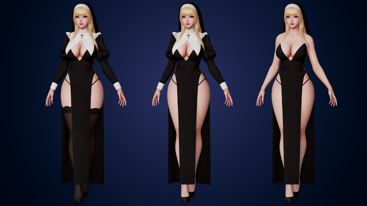 Nun Celestia - Female Character Series