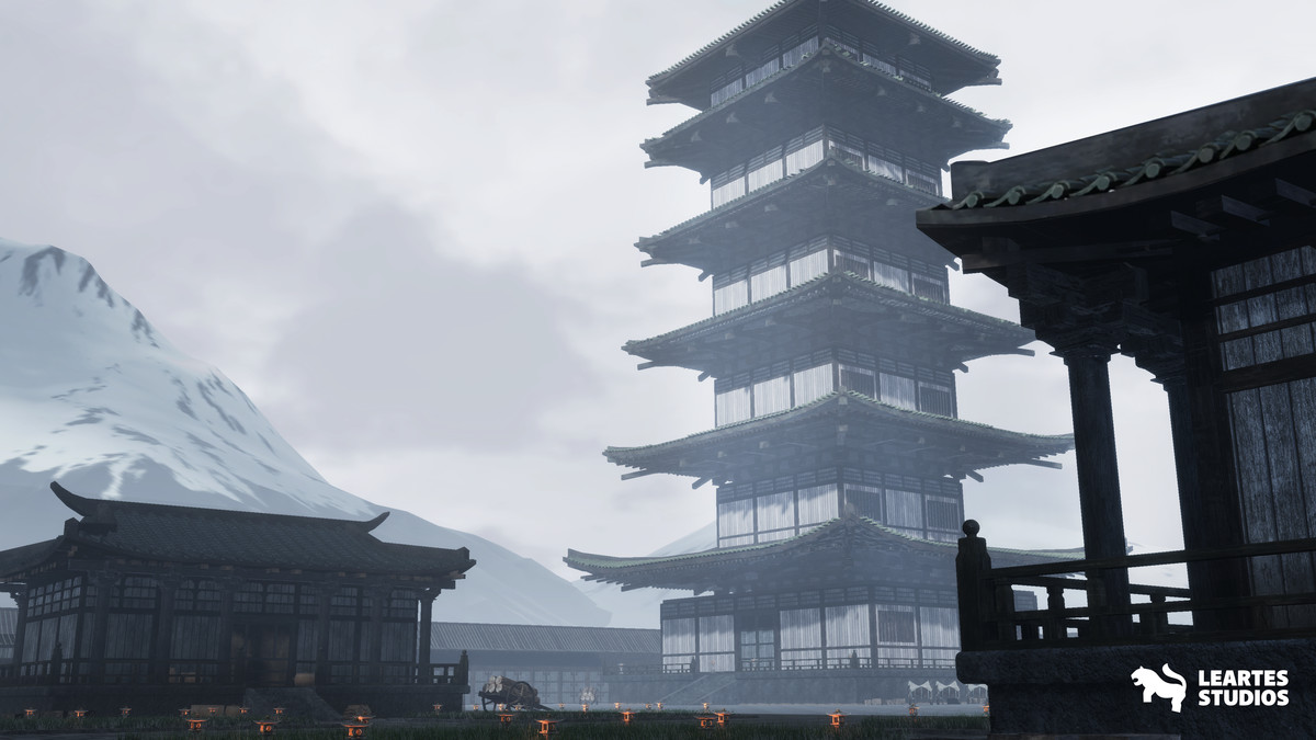Japanese Temple Environment