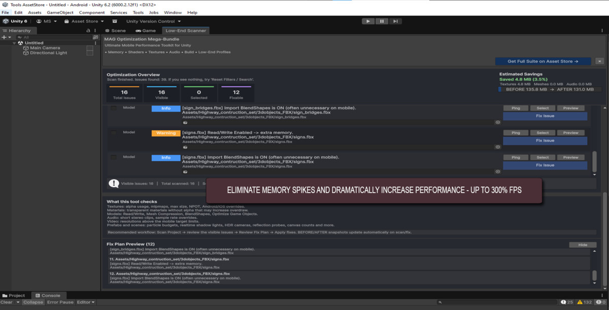 Low-End Optimization Scanner