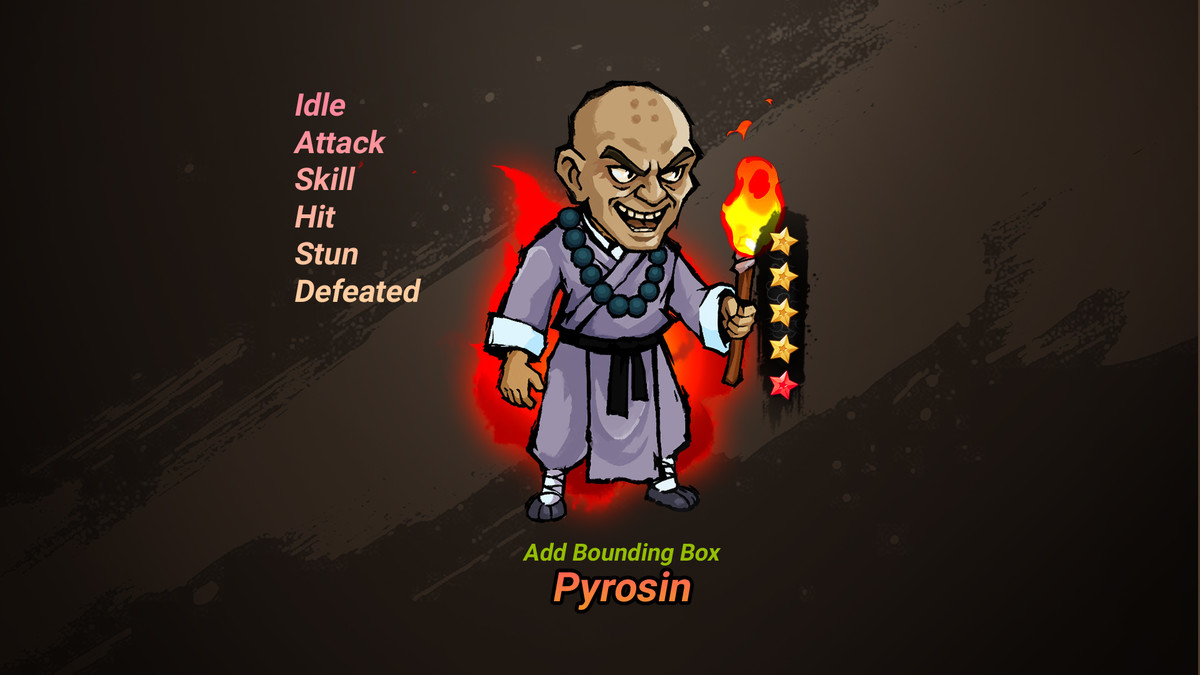Pyrosin Enemy(Includes bonus 2D action effect)_Spine Animation