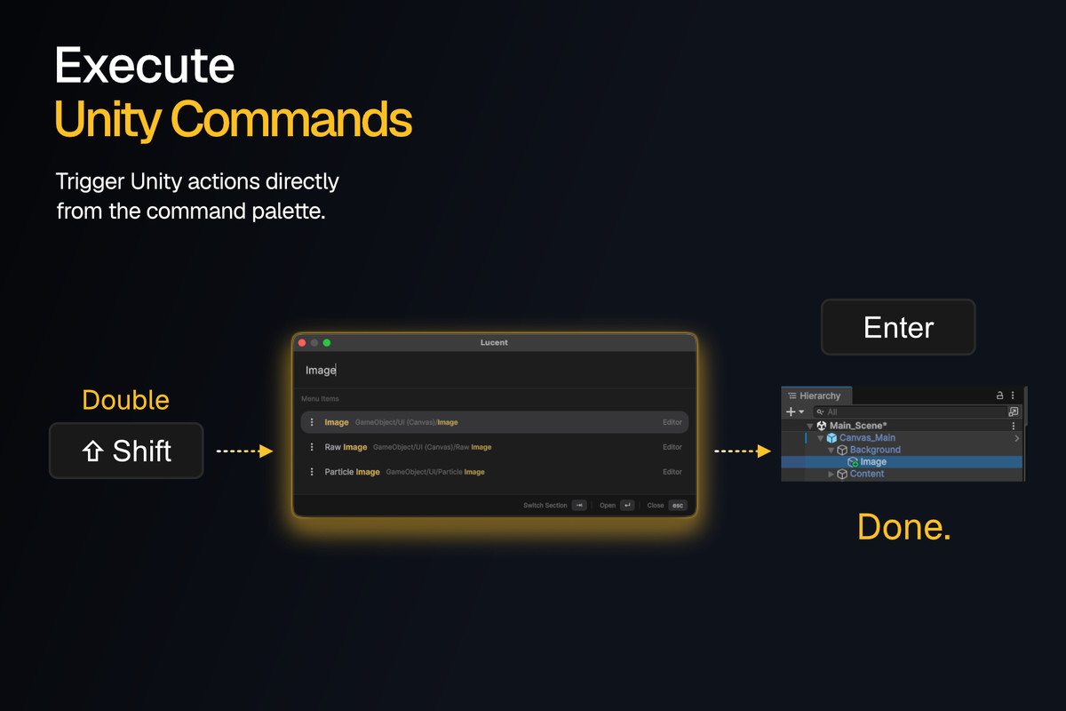 Lucent: Command Palette & Editor Toolkit