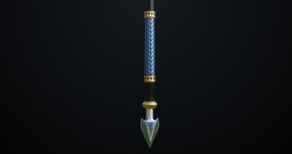Fantasy Trident 03 URP HDRP Textures