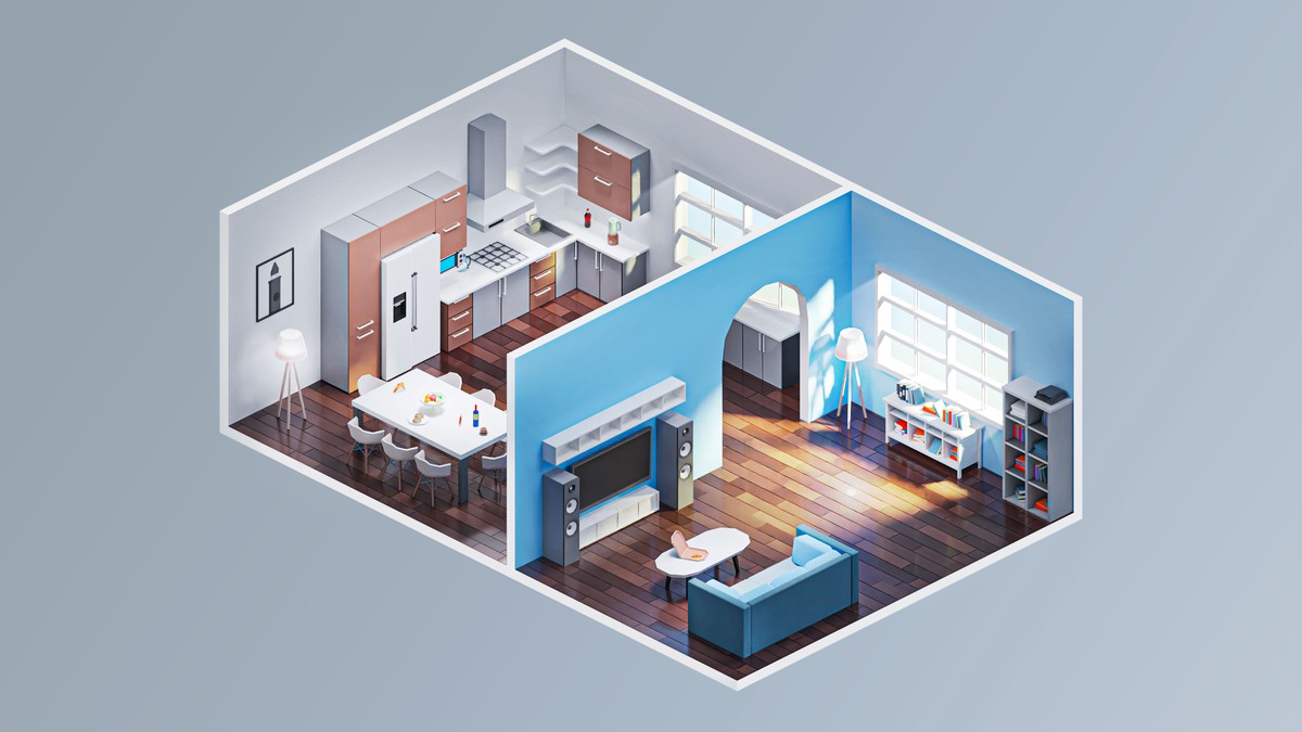 Interior 7 - Low Poly 3D Models Pack